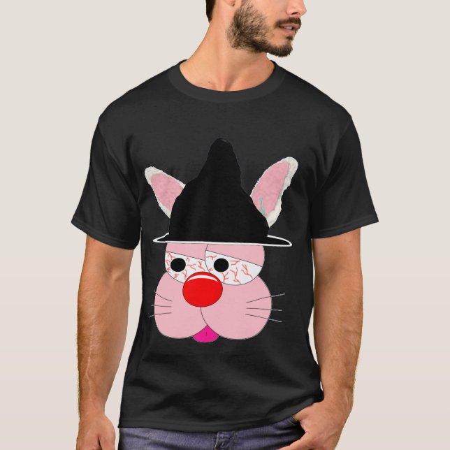 Bruxa Coelhinho Fofo de Halloween - Camiseta Gráfi (Frente)