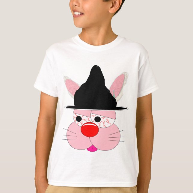 Bruxa Coelhinho Fofo de Halloween - Camiseta Gráfi (Frente)