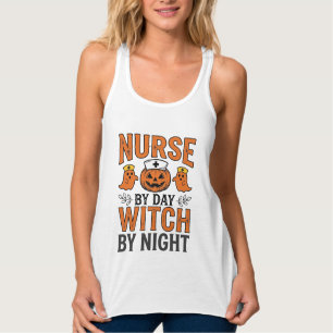 Bruxa de Enfermeira de Halloween à Noite Camisa Vi