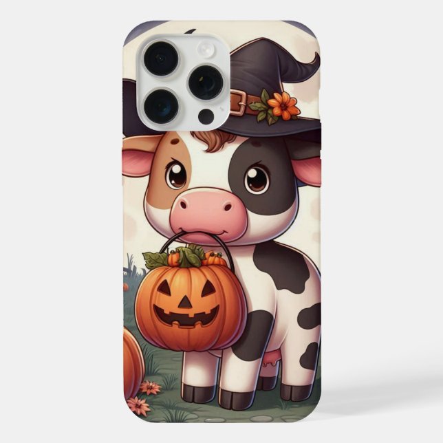 Bruxa de Halloween bovina fofa (Verso)