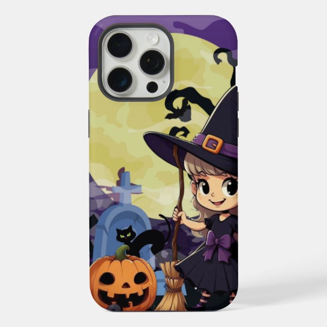 Bruxa de Halloween de Anime Fofa (Verso)