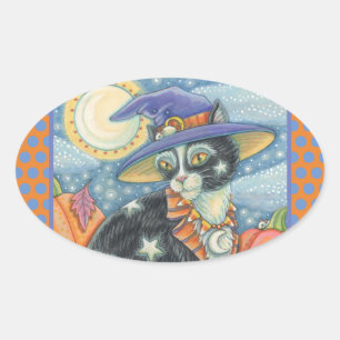 BRUXA DO CAT PRETO DE HOCUS POCUS, ETIQUETAS DO