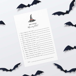 Bruxa do Jogo do Chá de fraldas de Halloween que c
