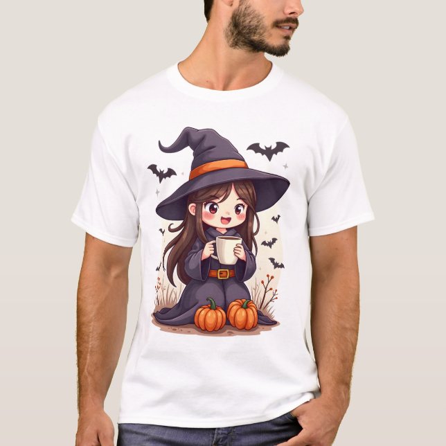 Bruxa do Tempero de Abóbora � Camisa de Café de Ha (Frente)