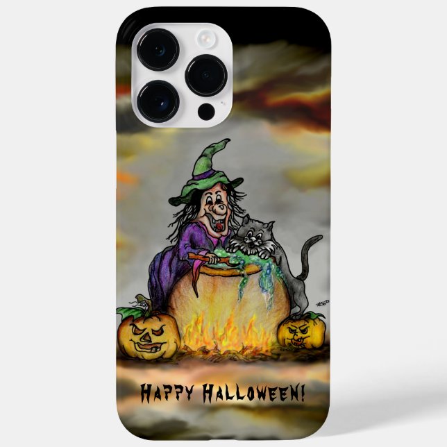 Bruxa e Gato Negro, Feliz Halloween! (Verso)