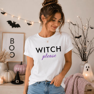 Bruxa Moderna Por Favor Camisa De Halloween - Teto