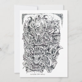 Bruxas e Demônios, por Brian Benson Flat Card