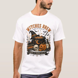 Bruxas Preparam Magia em Cada Golpe Camiseta de Ha