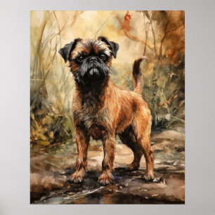 Bruxelas Griffon Dog Art Impressão