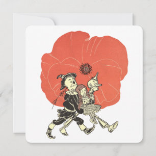 Bruxo Vintage de Oz, Dorothy com Flores de Papoula