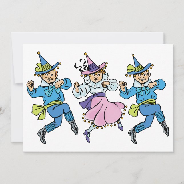 Bruxo Vintage do Oz, Munchkins Dançantes Fofos! (Frente)