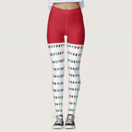 Bryn Mawr Lanterns Leggings de Natal divertido