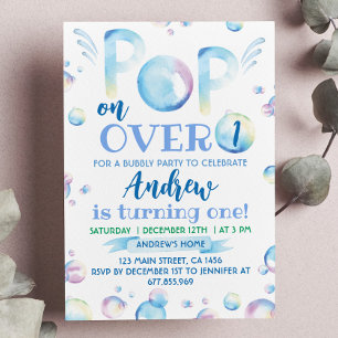 Bubble Birthday - Pop de Convite