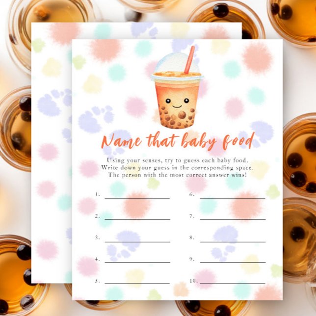 Bubble Tea baby shower - Name that baby food (Criador carregado)