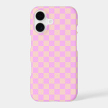 Bubblegum/Peach Xadrez Moderno Estético