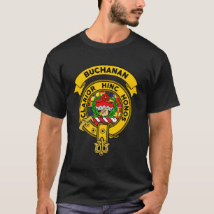 Buchanan Clan Crachá Tartan T Camisa Longa