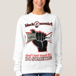 "Buck and Ballot" Suéter Branco para Mulheres