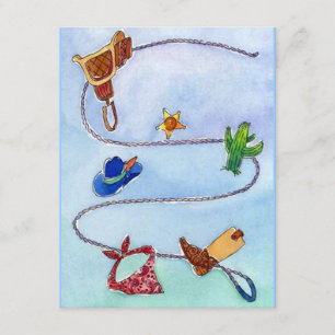 Buckaroo ocidental do anúncio vazio do convite