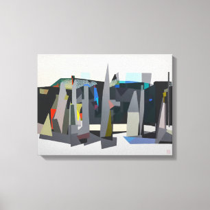 Buckland Beach Yachts - Stretch Canvas Art