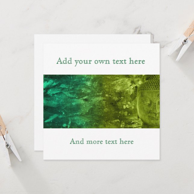 Buda em Verde e Turquesa (Frente/Verso In Situ)