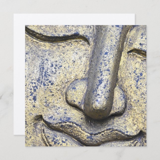 Buda Face Zen Harmony Buda Flat Card (Frente/Verso)