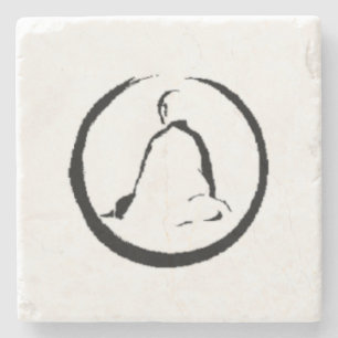 Buda Zen Meditando pedra Porta-copos