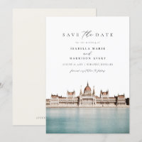 BUDAPEST, HUNGRIA Skyline Salve a Data Convite