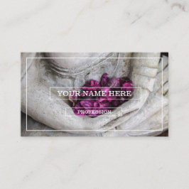 BUDDHA COM CARTÃO DE VISITA DE BLOSSOMS