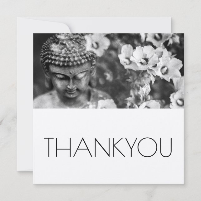 BUDDHA E FLORES, OBRIGADO COM O CARTÃO PLANO (Frente)