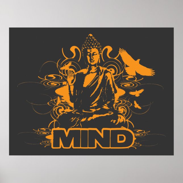 Buddha Mind Impressão (Frente)