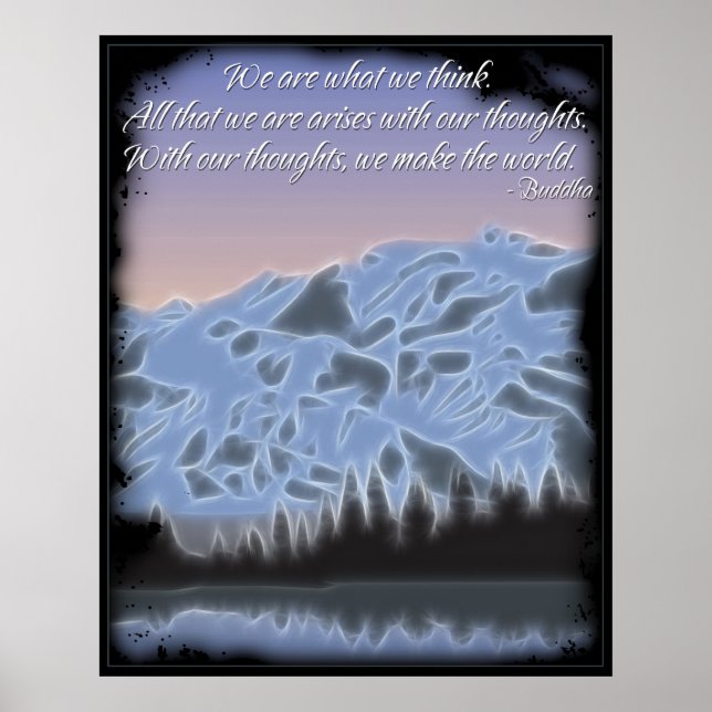 Buddha Somos O Que Pensamos Poster (Frente)