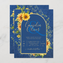 BUDGET All-in-1 Rustic Sunflower BLUE Wedding