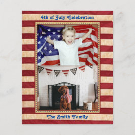 BUDGET American Flag 4° de JULHO Convite de festas