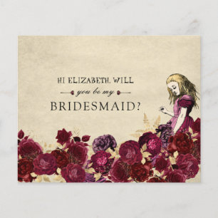 BUDGET Be My Bridesmaid Red Alice no País das Mara