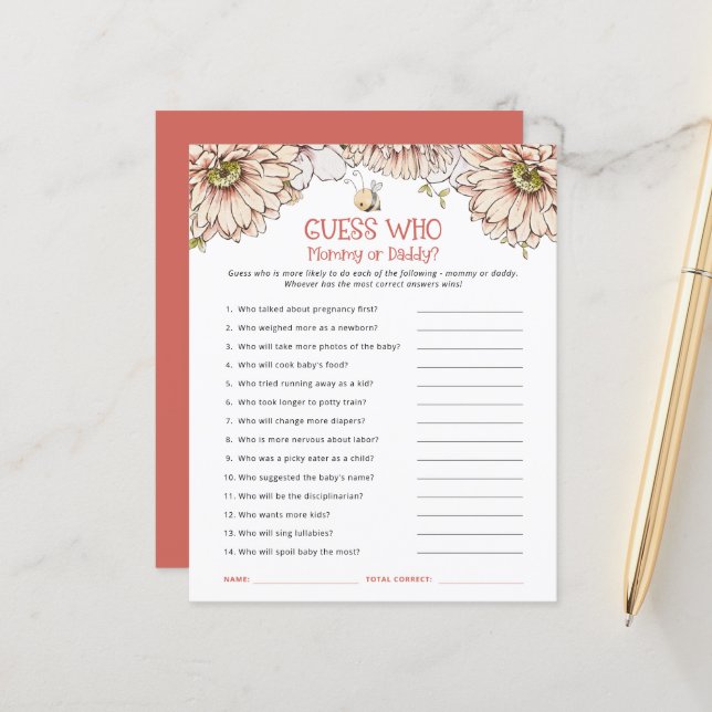 Budget Beess adivinha quem é a mãe ou o jogo do Ch (Frente/Verso In Situ)