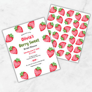 Budget Berry Sweet Strawberry Chá de panela Convid