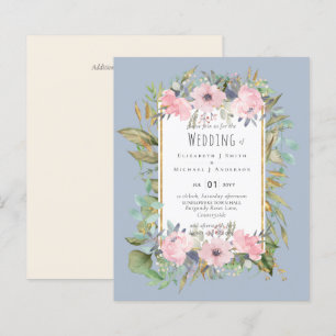 BUDGET Blush Floral Sage Casamento Verde