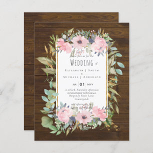 BUDGET Blush Floral Sage Casamento Verde