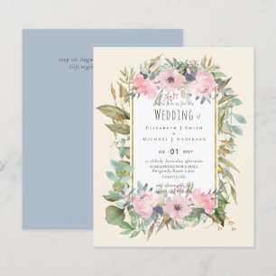 BUDGET Blush Floral Sage Casamento Verde