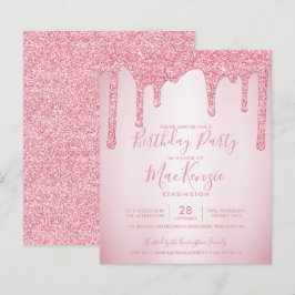 BUDGET Blush Pink Glitter Drives A Qualquer Ano An