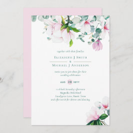 BUDGET Blush Pink Magnolias Sage Eucalyptus Wed
