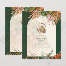 BUDGET Boho TEA FESTA Pampas Chá de panela