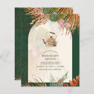 BUDGET Boho TEA FESTA Pampas Chá de panela