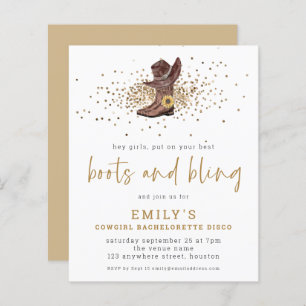 BUDGET Boots Bling Cowgirl Bachelorette Disco