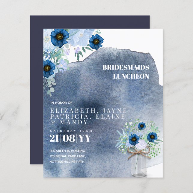 BUDGET Bridesmaids Almoço Brunch Floral (Frente/Verso)