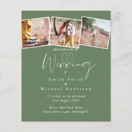 BUDGET Casamento Cores Verde Sage Convite para Oli