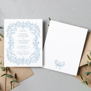 BUDGET Casamento de Arte Barroco Azul Vitoriano