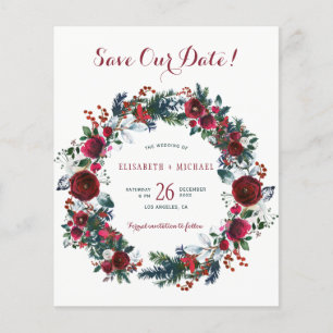 BUDGET casamento floral de inverno salvar a data
