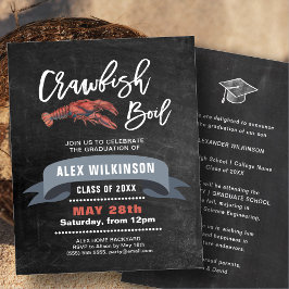 BUDGET Chalkboard FORMANDO Crawfish Convite para a