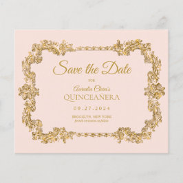 BUDGET Clássico Blush Dourado Frame Rosa Quinceane